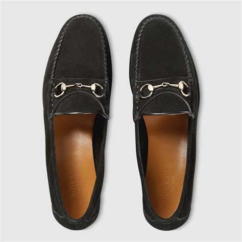 gucci women's flats loafers|gucci horsebit suede loafer.